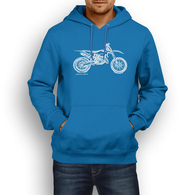JL Illustration For A Husqvarna TX 300i Motorbike Fan Hoodie