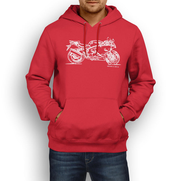 JL Illustration For A Hyosung GT250R Motorbike Fan Hoodie