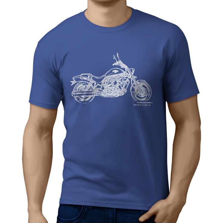 JL Illustration For A Hyosung GV650 Motorbike Fan T-shirt