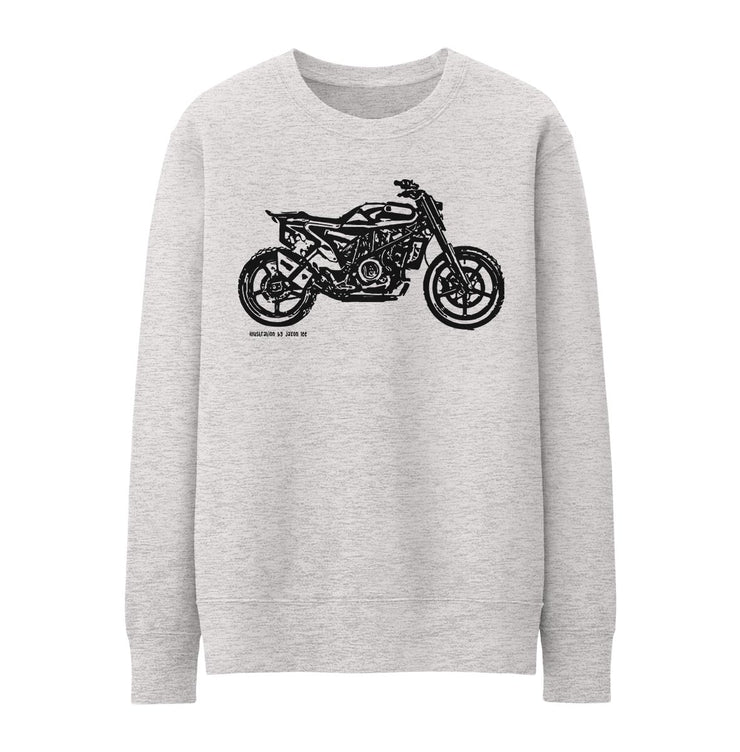 JL Illustration For A Husqvarna Svartpilen 701 Motorbike Fan Jumper