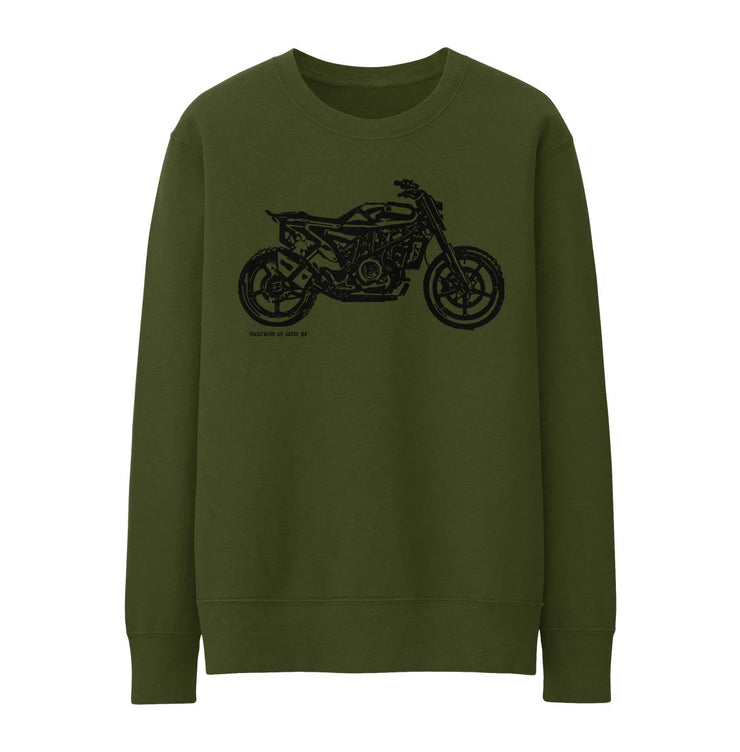 JL Illustration For A Husqvarna Svartpilen 701 Motorbike Fan Jumper