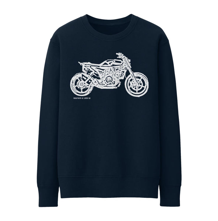 JL Illustration For A Husqvarna Svartpilen 701 Motorbike Fan Jumper