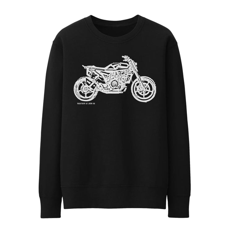 JL Illustration For A Husqvarna Svartpilen 701 Motorbike Fan Jumper