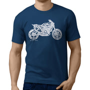 JL Illustration For A Husqvarna Svartpilen 701 Motorbike Fan T-shirt