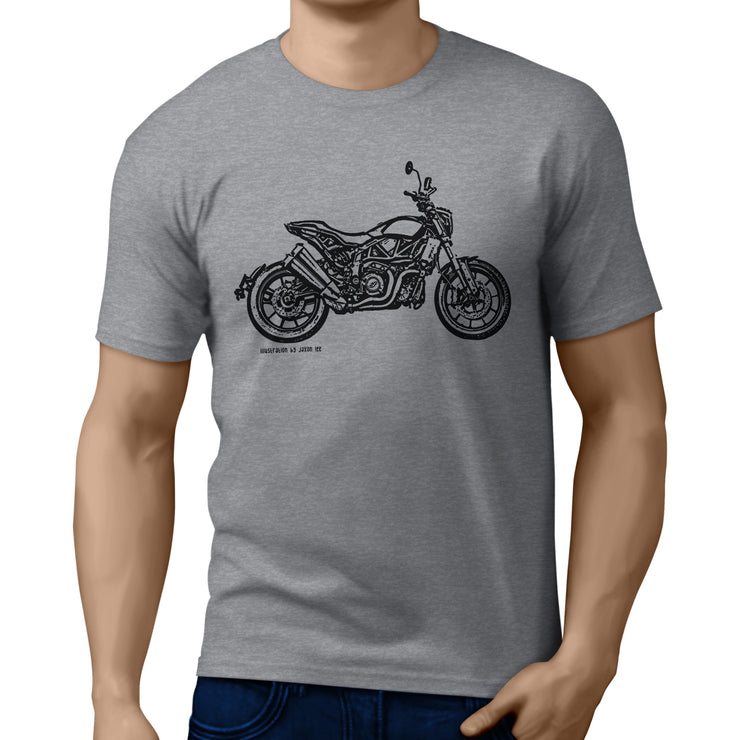 JL Illustration For A Indian FTR 1200 Motorbike Fan T-shirt
