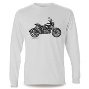 JL Illustration For A Indian FTR 1200 Motorbike Fan LS-Tshirt