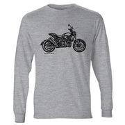 JL Illustration For A Indian FTR 1200 Motorbike Fan LS-Tshirt