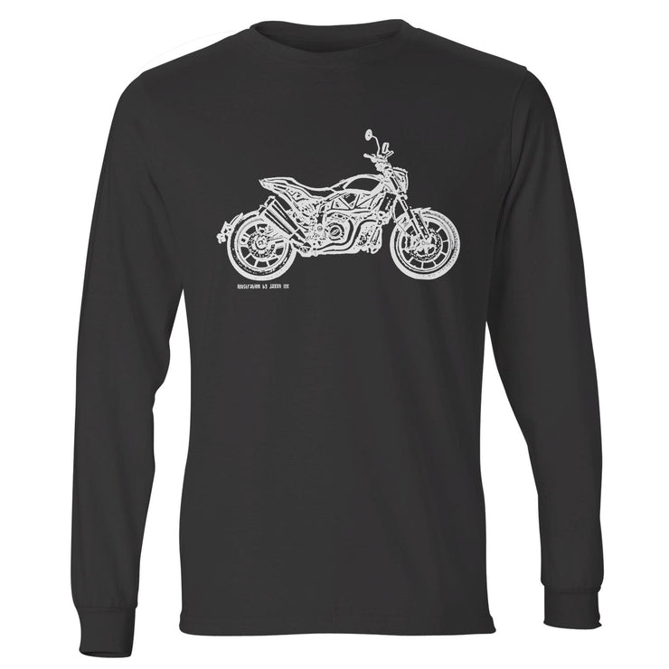 JL Illustration For A Indian FTR 1200 Motorbike Fan LS-Tshirt