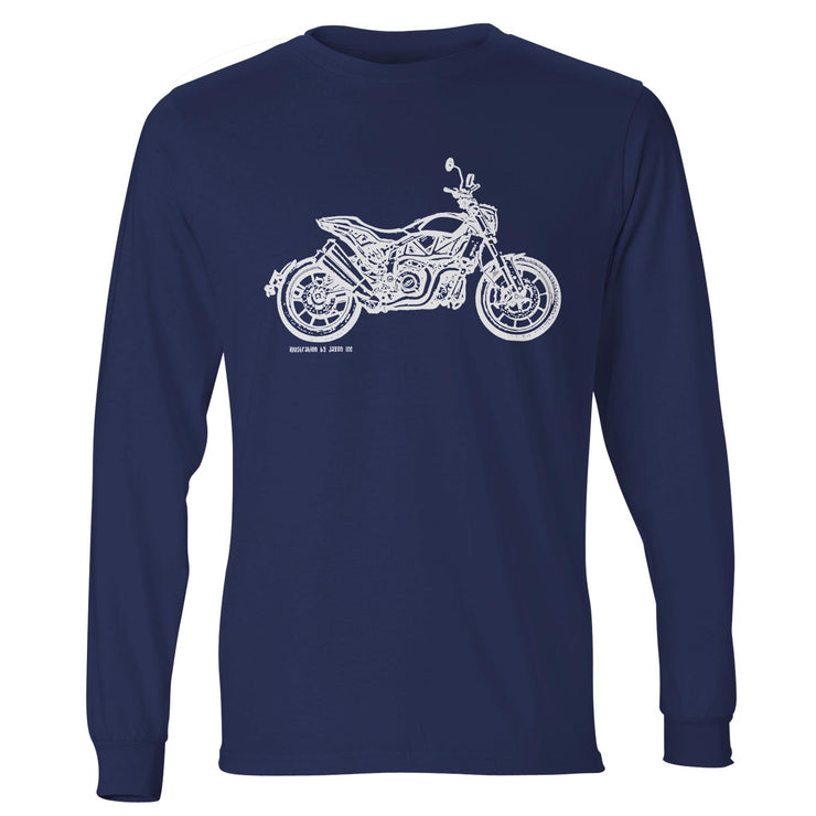 JL Illustration For A Indian FTR 1200 Motorbike Fan LS-Tshirt