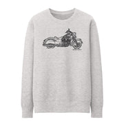 JL Illustration For A Indian Chief Classic Motorbike Fan Jumper