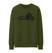 JL Illustration For A Indian Chief Classic Motorbike Fan Jumper