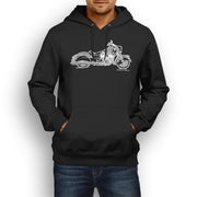 JL Illustration For A Indian Chief Dark Horse Motorbike Fan Hoodie