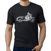 JL Illustration For A Indian Chief Dark Horse Motorbike Fan T-shirt