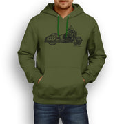 JL Illustration For A Indian Chief Vintage Motorbike Fan Hoodie