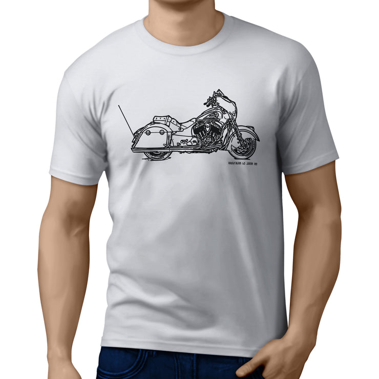 JL Illustration For A Indian Chieftain Motorbike Fan T-shirt