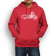 JL Illustration For A Indian Chieftain Dark Horse Motorbike Fan Hoodie