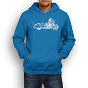 JL Illustration For A Indian Chieftain Dark Horse Motorbike Fan Hoodie