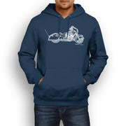 JL Illustration For A Indian Chieftain Dark Horse Motorbike Fan Hoodie