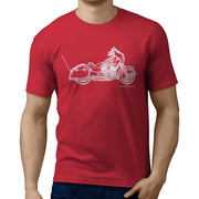 JL Illustration For A Indian Chieftain Dark Horse Motorbike Fan T-shirt