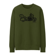 JL Illustration For A Indian Roadmaster Motorbike Fan Jumper