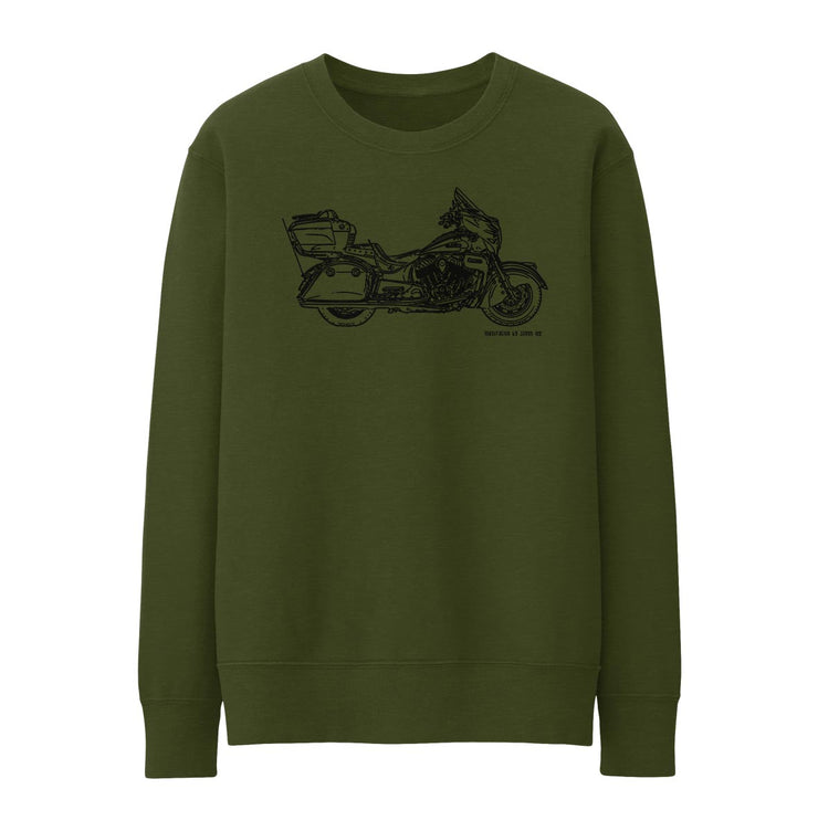 JL Illustration For A Indian Roadmaster Motorbike Fan Jumper
