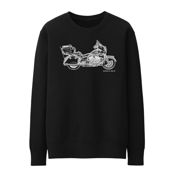 JL Illustration For A Indian Roadmaster Motorbike Fan Jumper