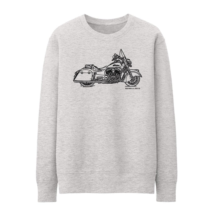 JL Illustration For A Indian Springfield Motorbike Fan Jumper