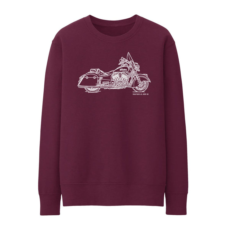 JL Illustration For A Indian Springfield Motorbike Fan Jumper
