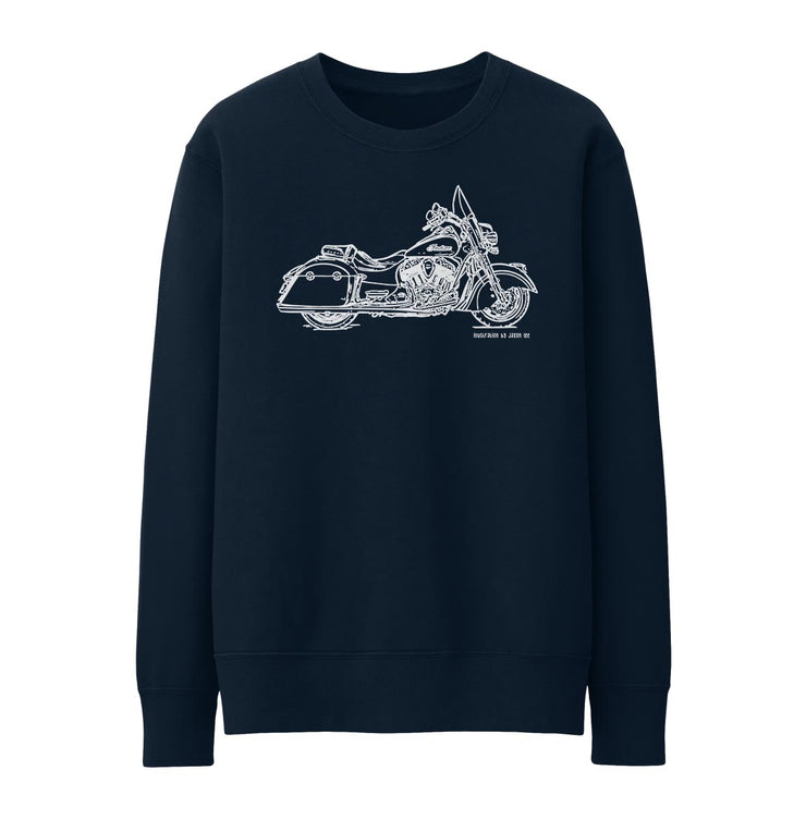 JL Illustration For A Indian Springfield Motorbike Fan Jumper