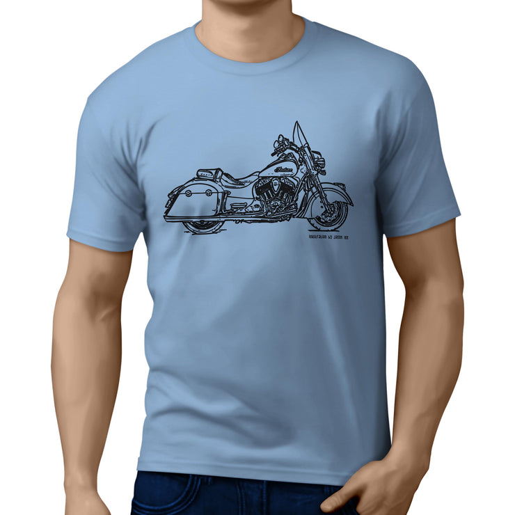 JL Illustration For A Indian Springfield Motorbike Fan T-shirt