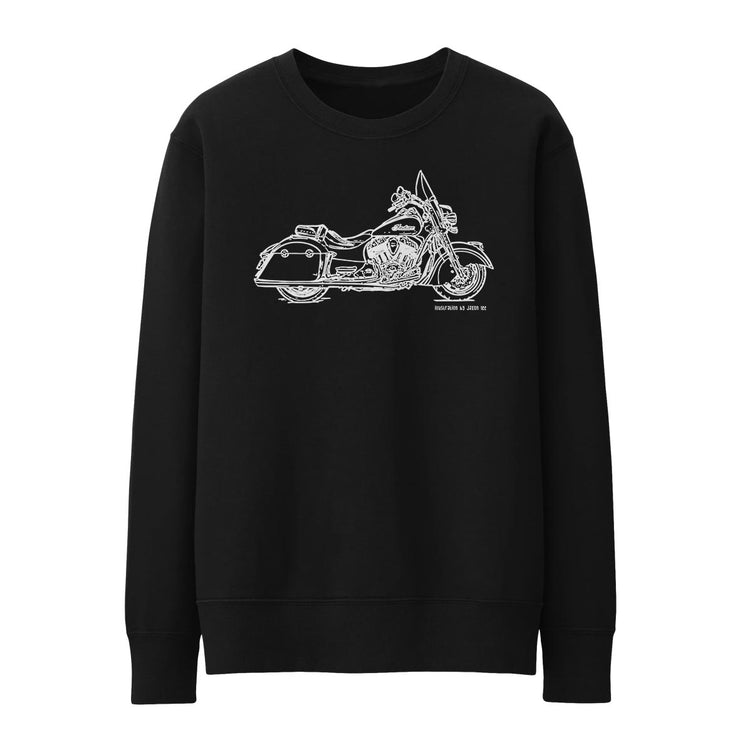 JL Illustration For A Indian Springfield Motorbike Fan Jumper