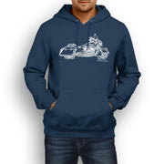 JL Illustration For A Indian Springfield Motorbike Fan Hoodie