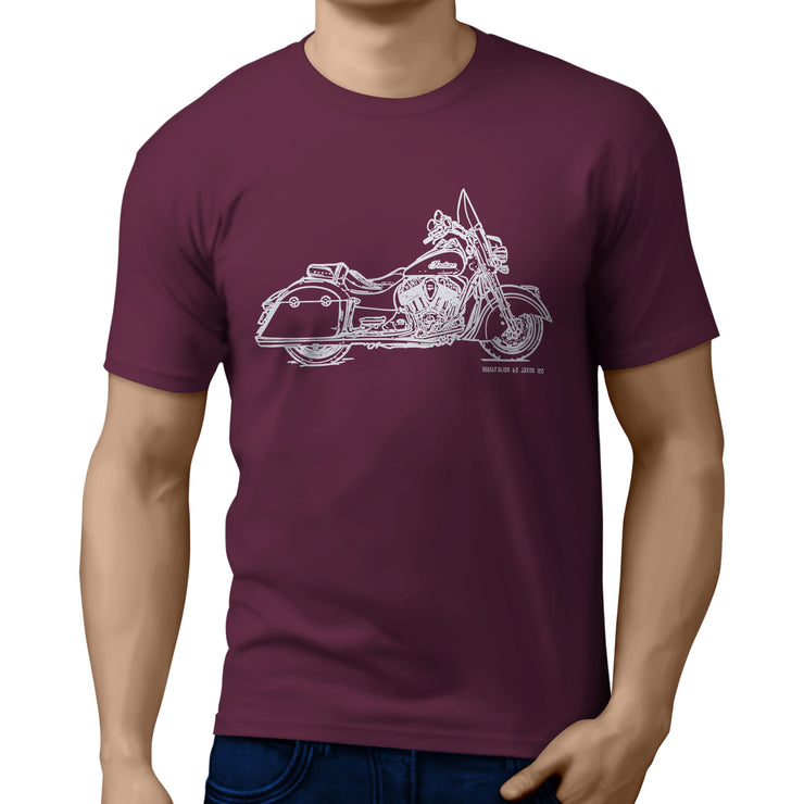 JL Illustration For A Indian Springfield Motorbike Fan T-shirt
