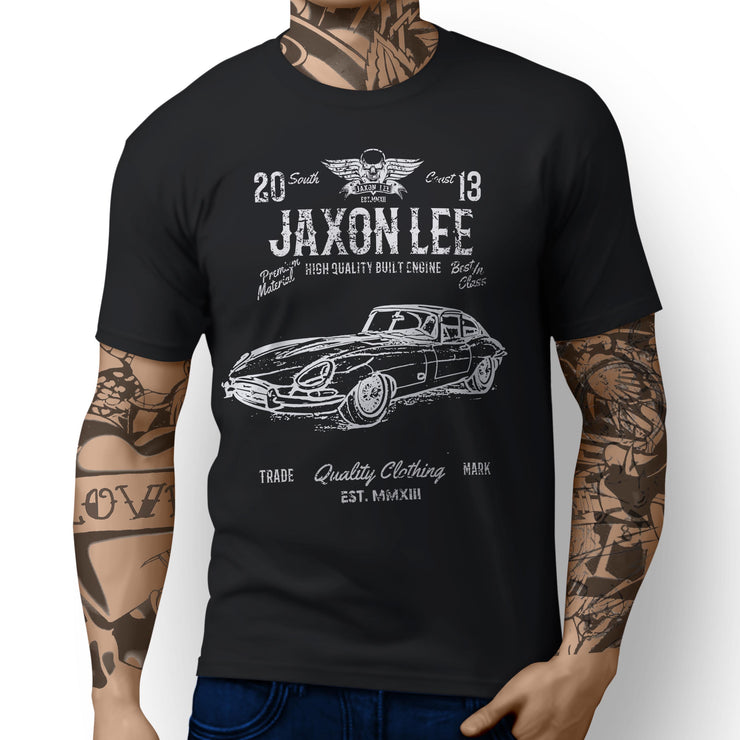 JL Soul Illustration For A Jaguar E-Type Coupe Motorcar Fan T-shirt