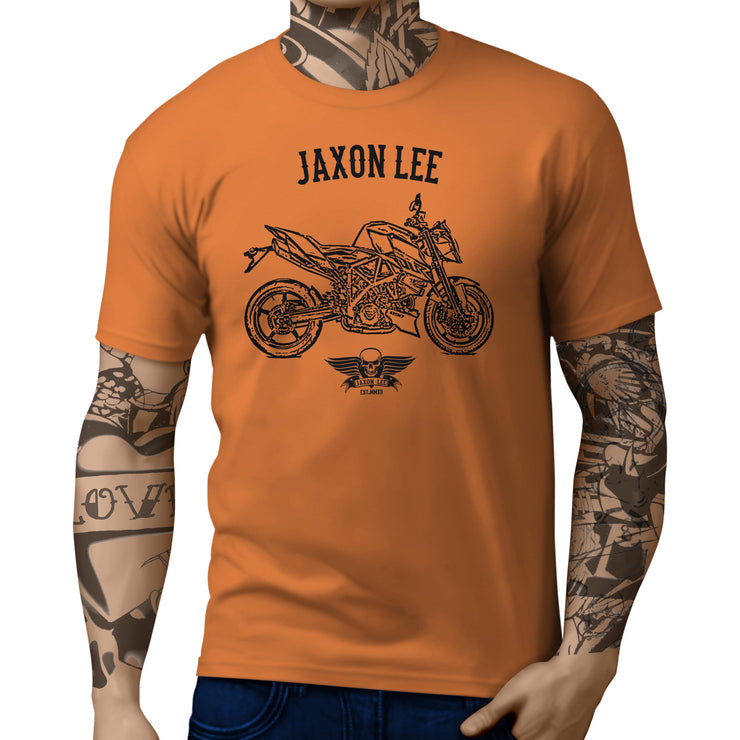Jaxon Lee illustration for a KTM 990 R Super Duke fan T-shirt