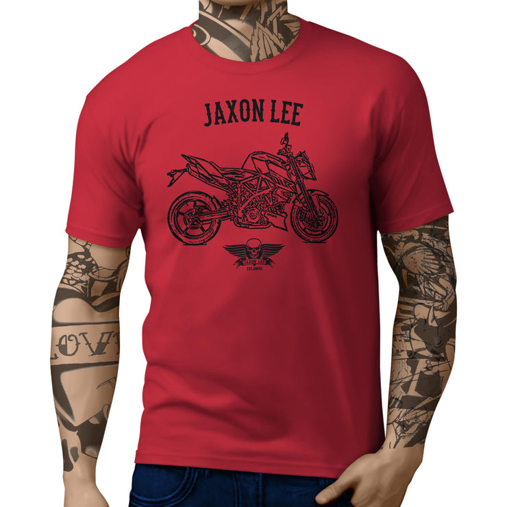 Jaxon Lee illustration for a KTM 990 R Super Duke fan T-shirt
