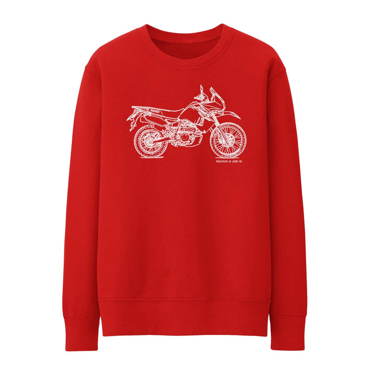 JL Illustration For A Kawasaki KLR650 Motorbike Fan Jumper