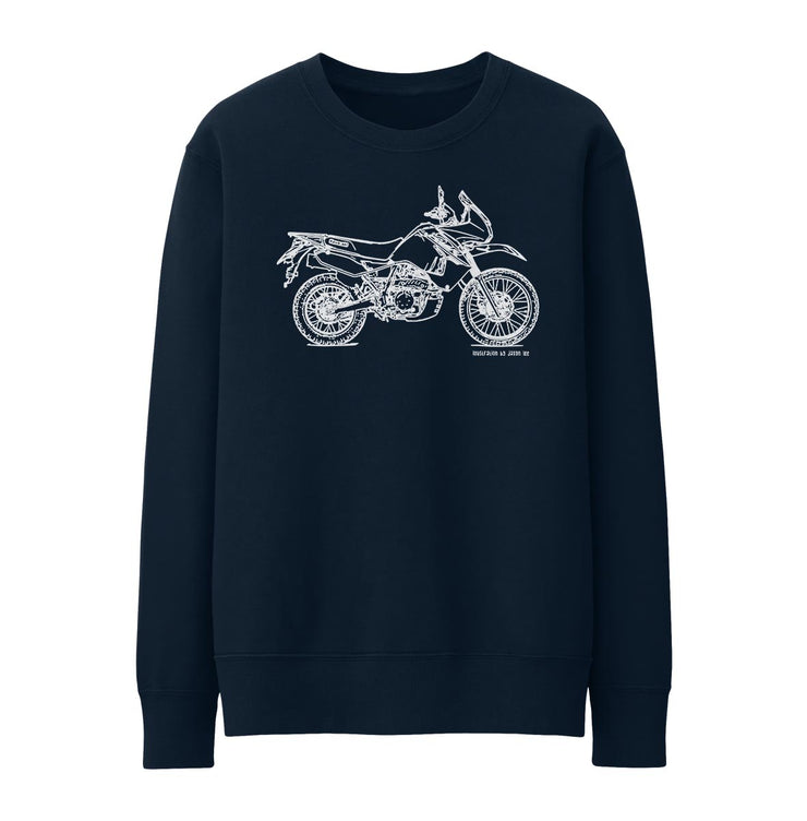 JL Illustration For A Kawasaki KLR650 Motorbike Fan Jumper