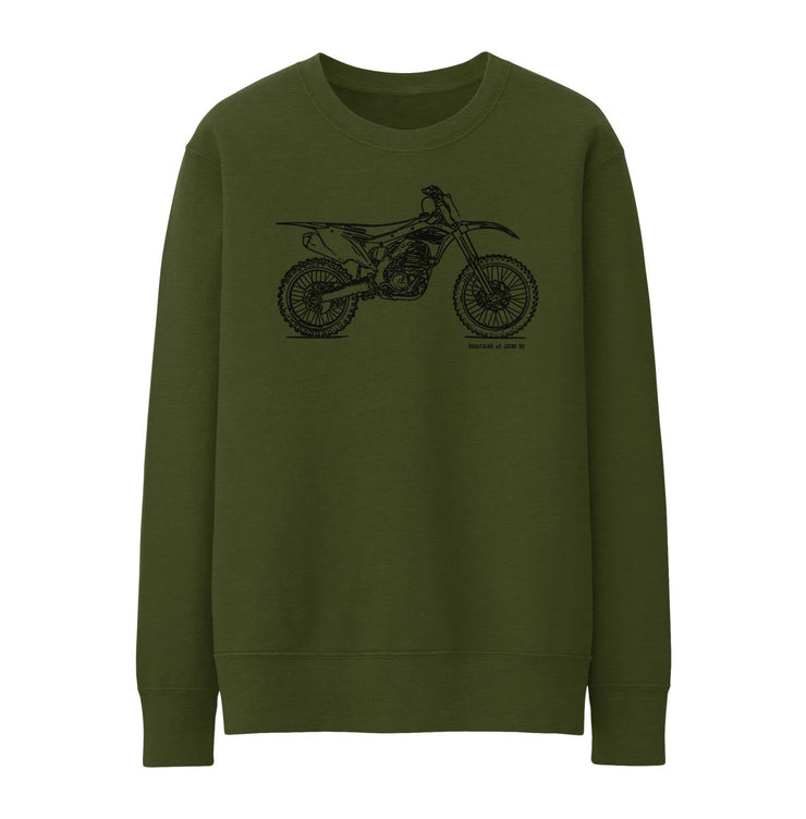 JL Illustration For A Kawasaki KX250F Motorbike Fan Jumper