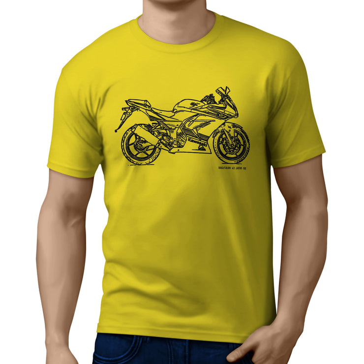 JL Illustration For A Kawasaki Ninja 250R Motorbike Fan T-shirt