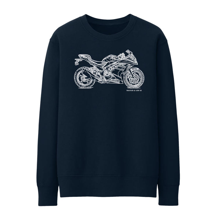 JL Illustration For A Kawasaki Ninja 300 KRT 2017 Motorbike Fan Jumper