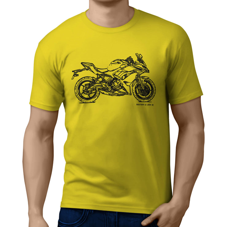 JL Illustration For A Kawasaki Ninja 650 Motorbike Fan T-shirt