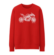 JL Illustration For A Kawasaki Ninja H2R Motorbike Fan Jumper