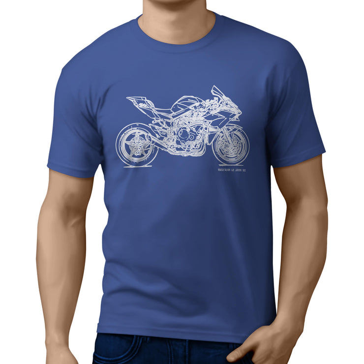 JL Illustration For A Kawasaki Ninja H2R Motorbike Fan T-shirt