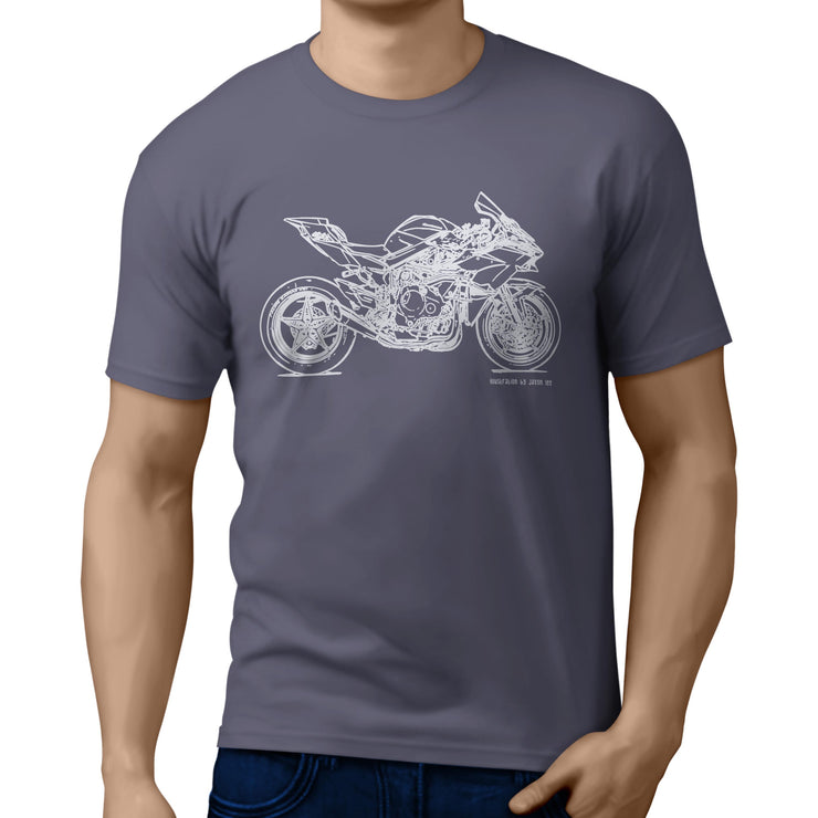 JL Illustration For A Kawasaki Ninja H2R Motorbike Fan T-shirt