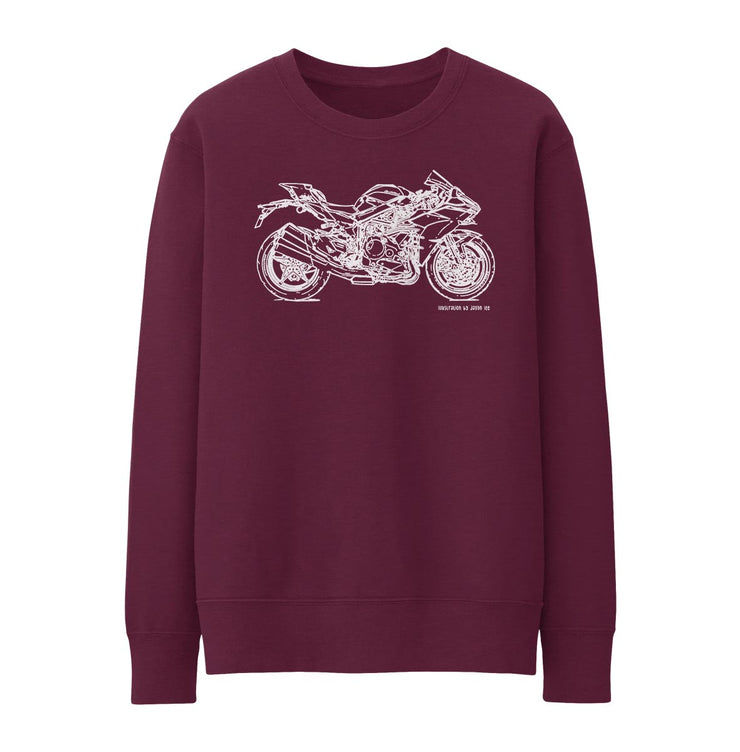 JL Illustration For A Kawasaki Ninja H2 Motorbike Fan Jumper