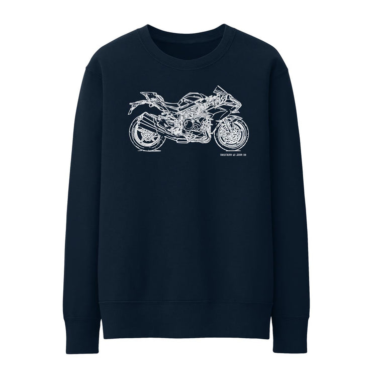 JL Illustration For A Kawasaki Ninja H2 Motorbike Fan Jumper