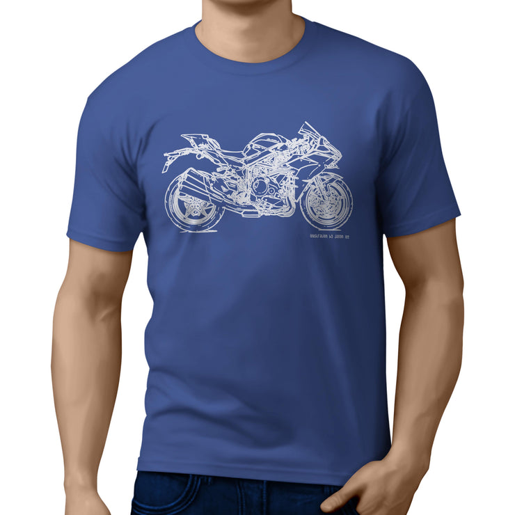 JL Illustration For A Kawasaki Ninja H2 Motorbike Fan T-shirt