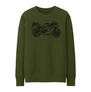 JL Illustration For A Kawasaki Ninja ZX10R 2007 Motorbike Fan Jumper