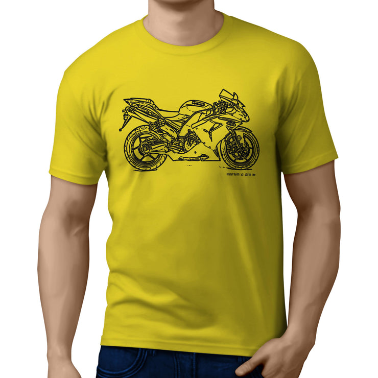 JL Illustration For A Kawasaki Ninja ZX10R 2007 Motorbike Fan T-shirt